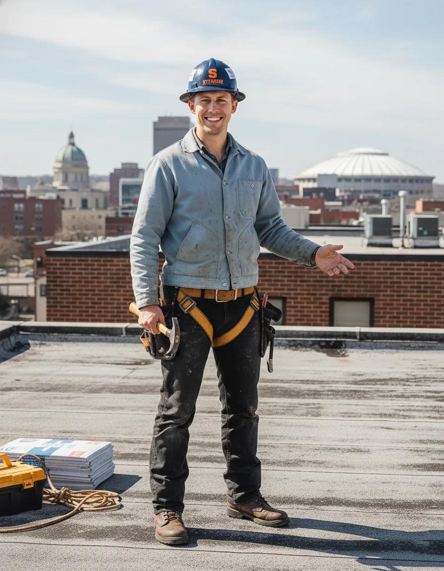 syracuse roofing man